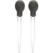 Etereauty Pipettes compte-gouttes pour liquide Pipette de transfert à presser Cuisson Alimentaire Gâteau Mesure Confiture pour les yeux Crème en