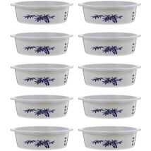 Etereauty Pot de fleurs hydroponique pour lotus, plantation décorative, succulente, hydroponique, jardinière ronde, bassin de jardinage, bol d'eau