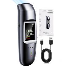 Ethylotest Electronique, Ethylotest Electronique Homologué NF Ethylometre Alcootest Portable Numérique Testeur d'alcool avec Ecran LCD d'Affichage,