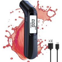 Éthylotest Électronique- Rechargeable & Portable,Éthylomètre Numérique Professionnel avec Batterie Rechargeable USB,Affichage LCD Alcootest,Alcotest