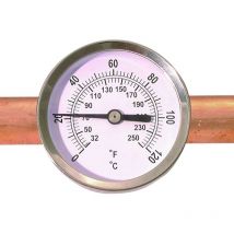 ETI 0 to +120C Dial Pipe Thermometer - 800-951