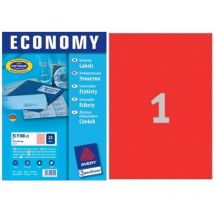 Avery Zweckform - Etiketten Wiederablösbar A4 199,6x289,1mm Gelb 25x Stück