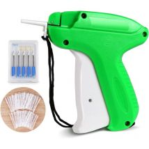 Etiqueteuse Pistolet d'Etiquettes Prix Etiquettes de Marque de Vêtement avec 1000 fils Paddle (blanc,5cm) + 5 aiguilles de rechange pour vêtements