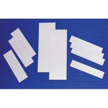 Etiquette autocollante blanche 20x100mm – PVC – Largeur, Longueur – BELOH