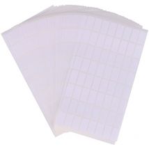 Étiquette blanche autocollante 50 feuilles 64 grilles Étiquette blanche autocollante inscriptible Étiquette de nom autocollante Étiquette de note