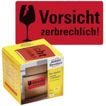Avery-Zweckform 7211 Etiquette davertissement 100 x 50 mm papier rouge néon 200 pc(s) fixation permanente - rouge néon