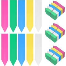 Etiquette Potager en Plastique Multicolore (Lot de 500) - 10 x 2 cm - Pancarte Jardin Potager/Etiquette Jardin Imperméable en 5 Couleurs pour