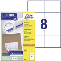 Avery Zweckform - Avery-Zweckform 3427 Etiquette universelles 105 x 74 mm papier blanc 800 pc(s) fixation permanente imprimante à jet den