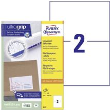 Avery Zweckform - Avery-zweckform 3655 Etiquette Universelles 210 X 148 Mm Papier Blanc 200 Pc(s) Fixation Permanente Imprimante À Jet D'