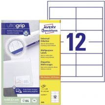 Avery Zweckform - Avery-Zweckform 3659 Etiquette universelles 97 x 42.3 mm papier blanc 1200 pc(s) fixation permanente imprimante à jet d - blanc