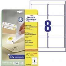 Etiquette universelles Avery-Zweckform Universaletikett 96 x 63.5 mm papier blanc 240 pc(s) décollable