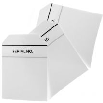 Etiquette volante pré-imprimée RS PRO Blanc, 50 par paquet ( Prix pour Sachet de 50 )