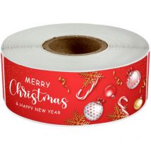 Tiquettes autocollantes pour cadeaux de Noël, étiquettes nominatives en papier kraft naturel, étiquettes pour cadeaux de Noël, décoration de Noël