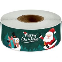 Tiquettes autocollantes pour cadeaux de Noël, étiquettes nominatives en papier Kraft naturel, étiquettes pour cadeaux de Noël, décoration de Noël