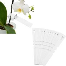 Treetalk - tiquettes de piquet de pelouse en plastique, 100 pièces, décorations de jardin, plantes, ornements de pelouse, blanc