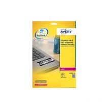 Avery - Etiquettes ultra résistantes 26,4 x 10 mm L6008-20 - gris métal - Pochette de 3780