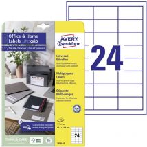 Avery-Zweckform 3658-10 Etiquette universelles 64.6 x 33.8 mm papier blanc 240 pc(s) fixation permanente imprimante à j