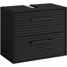 Badplaats - Meuble sous lavabo Etna 60 x cm x 35 cm x 50 cm Meuble de salle de bain en noir matt