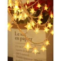 Cyslmuk - toiles, guirlandes lumineuses ciel étoilé, guirlande 20 pieds 40 led, décoration pour Patio, fête, noël, décoration d'arbre de noël