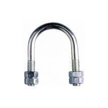 Étrier de fixation pour tube - Zingué M8 - Ø102x90 - Boite de 50