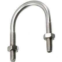 Etrier fileté pour tube iso avec écrous - Acier Zn Ø34 mm - Boîte de 25