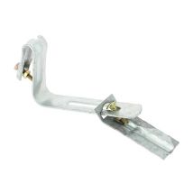 Etrier galvanisé avec plaque pour plaque ondulée