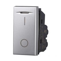 Ettroit - AG0402 Interrupteur 0-1 Bipolaire 16A Couleur Gris Compatible avec Bticino Axolute