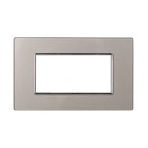 AN84406 4P Glasplatte Moon Series, Farbe Silber, kompatibel mit Bticino Axolute - Ettroit