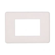 AN87301 Plaque fine 3P série Moon couleur blanche compatible avec Bticino Axolute Air - Ettroit