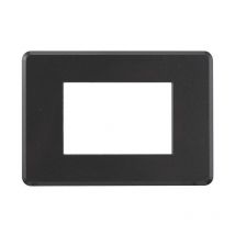 AN87307 Plaque fine 3P couleur acier foncé compatible avec Bticino Axolute Air - Ettroit