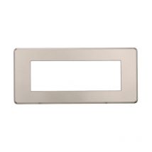 AN87608 Plaque fine 6P Moon Series couleur titane compatible avec Bticino Axolute Air - Ettroit