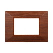 AN90303 Plaque Pyramide 3P Série moon Couleur Briar Compatible avec Bticino Axolute - Ettroit