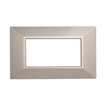 AN90408 4P Plaque Pyramide Série Lune Couleur Titane Compatible avec Bticino Axolute - Ettroit
