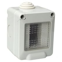 Ettroit - Coffret Avec Couvercle 1 Place 1P IP55 Cassette Compatible Vimar Plana - EV2601
