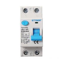 Disjoncteur à courant résiduel pur Type a 1P+N 2M 6000A 30mA 63A ac 230V