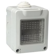 Ettroit - Gehäuse mit Deckel, 2 Plätze, 2P, IP55, Kassette, kompatibel mit Vimar Plana – EV2602