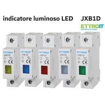 Indicatore Luminoso Modulare 230V Bianco Occupa 1 Modulo din Lampada Spia Led Segnalazione