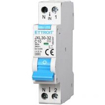 Disjoncteur à courant résiduel 1P+N 10A 6KA 30mA 220V
