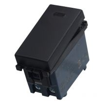 Ettroit - Modulo interruttore, serie Venus, nero, compatibile con serie Vimar Arkè VA0401