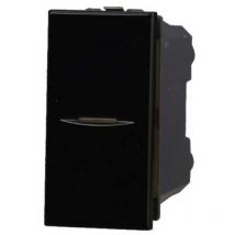 Ettroit - Modulo interruttore, serie Moon, nero, compatibile con serie BTicino Axolute AN0501