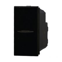Modulo invertitore, serie Moon, nero, 16A, compatibile con serie BTicino Axolute - Ettroit AN0901