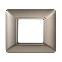 Placche compatibile con bticino matix vari colori tecnopolimero 2 3 4 6 MODULI-2 moduli-titanio