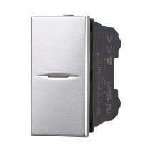 Modulo pulsante, serie Moon, grigio, compatibile con serie BTicino Axolute Ettroit AG0601