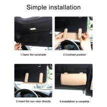 Tui à Lunettes De Soleil Pour Voiture, Boîte De Rangement Multifonction Pour Lunettes De Pare-Soleil De Voiture, Support De Lunettes Porte-Lunettes