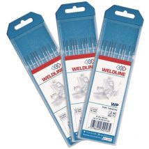 Weldline - lectrode tungstène tig lanth 2% - Diamètre : 1 mm - Coloris : - Nombre d'électrodes : 10