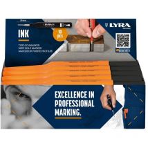 Lyra - Paquete de 10 rotuladores ink 1mm Rojo