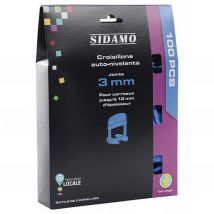 Sidamo - Etui de 100 croisillons 3 mm auto-nivelants de 3 à 12 mm