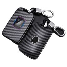 Tui de clé de Voiture en Fibre de Carbone, adapté pour Renault Koleos Kadjar Scenic Megane Sandero Espace Clio Captur Kangoo Laguna Talisman Twingo,