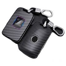 Ensoleille - tui de clé de Voiture en Fibre de Carbone, adapté pour Renault Koleos Kadjar Scenic Megane Sandero Espace Clio Captur Kangoo Laguna