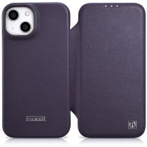 Étui en cuir pour iPhone 14 Plus avec rabat magnétique MagSafe CE Premium Leather violet